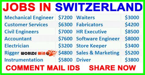 Switzerland Job
